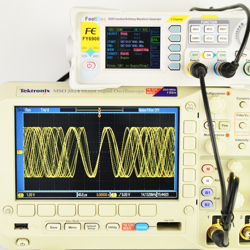 Dual Channel Arbitrary Waveform Function Generator 60Mhz - FY6900 Digital Signal Generator Function Arbitrary