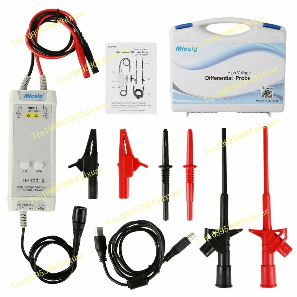 High Voltage Differential Probe 100Mhz 1300V - 2025Micsig Oscilloscope 1300V 100MHz High Voltage