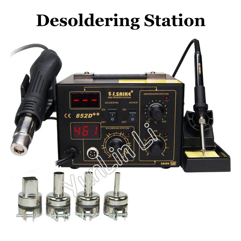 High Power Digital Display 852 - Smd Rework Station Hot Air Soldering 2 In 1 review and price
