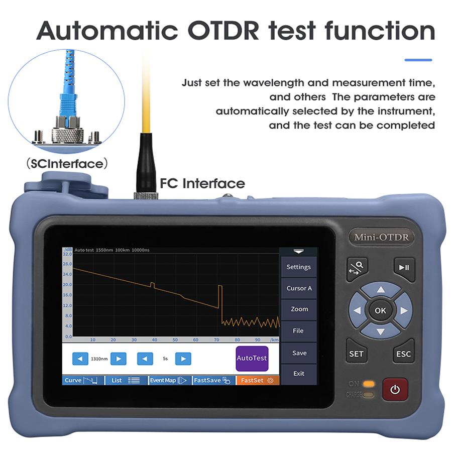 4.3 Inch Touch Screen MINI OTD - Optical Time Domain Reflectometer Otdr 1310 1550Nm review and price