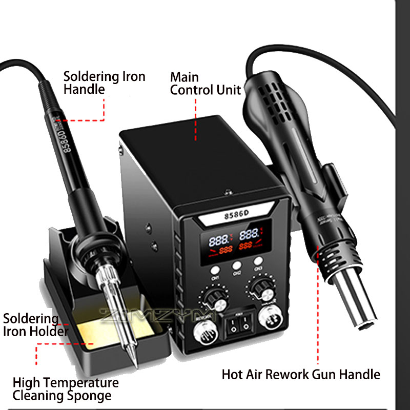 2 in 1 Hot Air Rework Station  - Smd Rework Station Hot Air Soldering 2 In 1 review and price