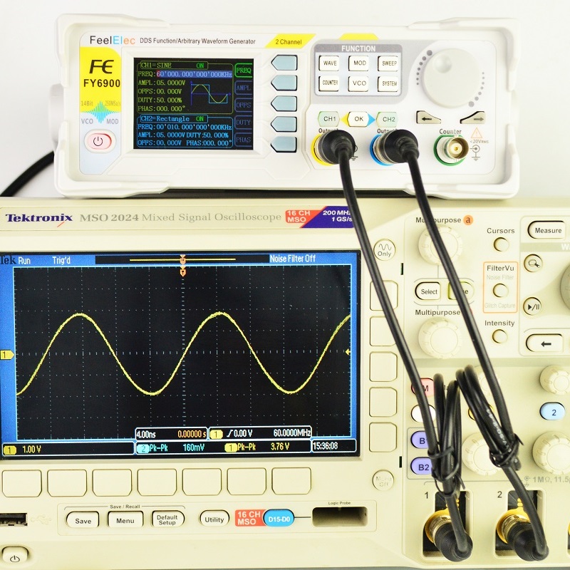 Feelelec FY6900 0-60MHz Digita - Dual Channel Arbitrary Waveform Function Generator 60Mhz review and price