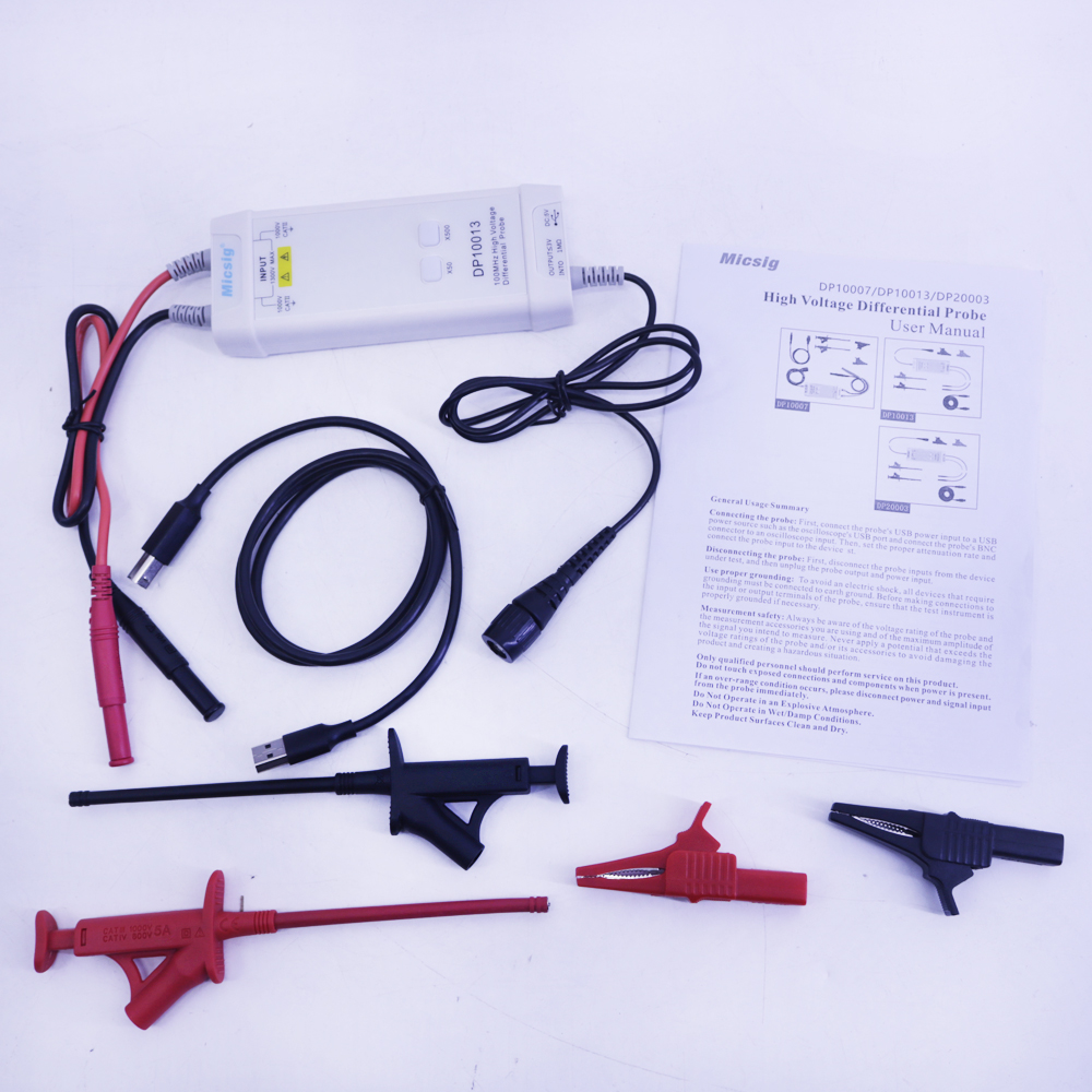 Micsig Oscilloscope  DP10013 1 - High Voltage Differential Probe 100Mhz 1300V review and price