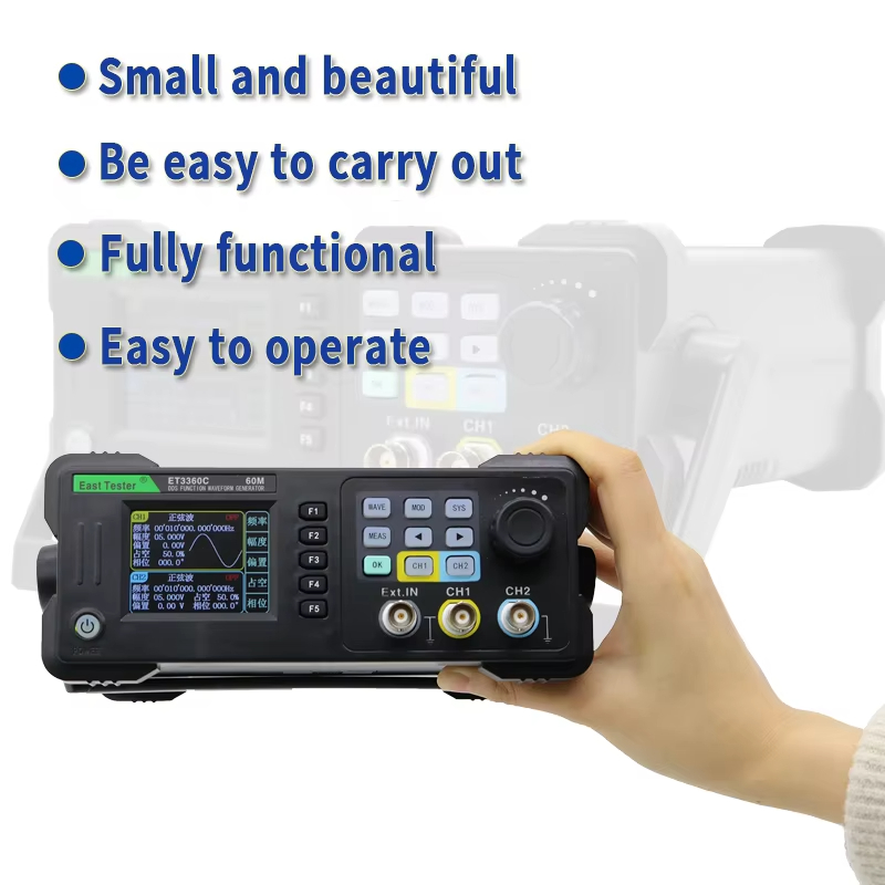 East Tester ET3320/40/60C Mini - Dual Channel Arbitrary Waveform Function Generator 60Mhz review and price