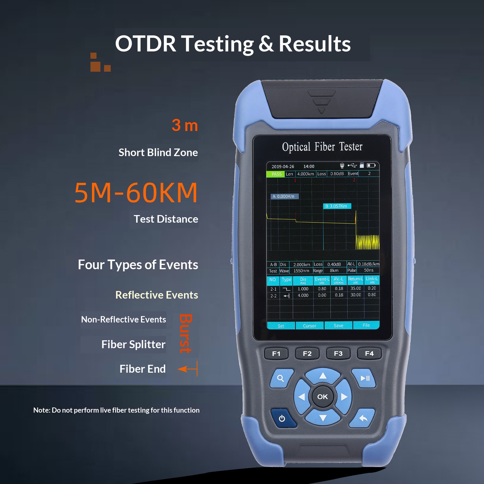NK3200D Mini OTDR 1310-1550nm  - Optical Time Domain Reflectometer Otdr 1310 1550Nm review and price