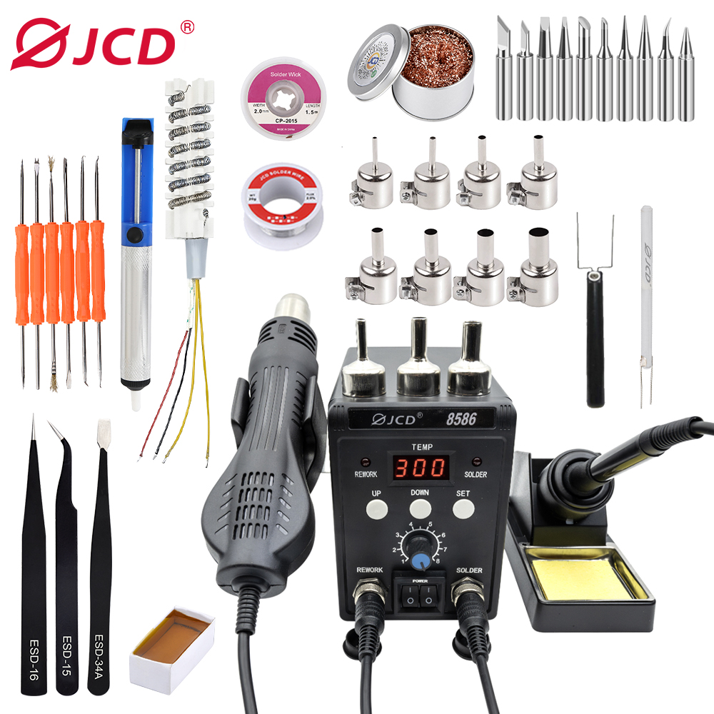 JCD 2 in 1 Soldering Station 8 - Smd Rework Station Hot Air Soldering 2 In 1 review and price