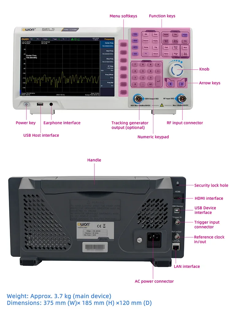9kHz - 1.5GHz  Spectrum Analyz - Spectrum Analyzer Tracking Generator 1.5Ghz review and price