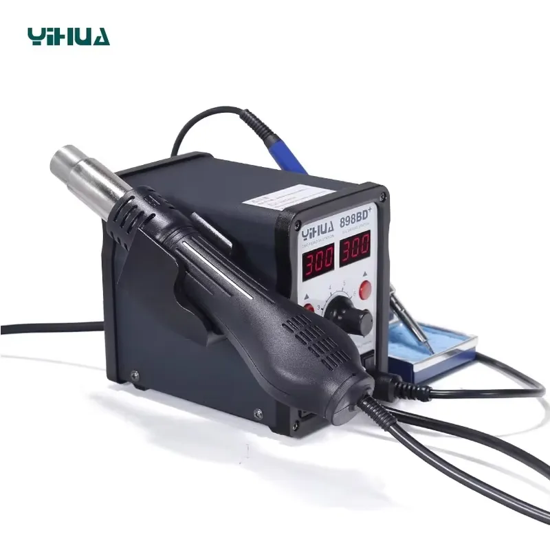 YIHUA 898BD+ 220V 2 in 1 Digit - Smd Rework Station Hot Air Soldering 2 In 1 review and price